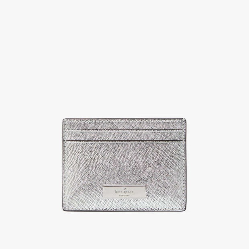 Kate Spade Kenzie Boxed Lunar Light Glitter Small Cardholder. NIB - Picture 2 of 5